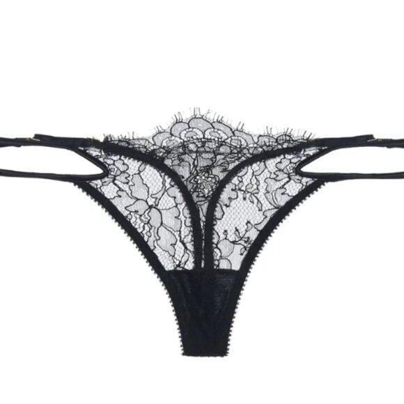 La perla Lace Thong in Black RSMP $215.00 Check my other listings for more The e - Picture 1 of 3